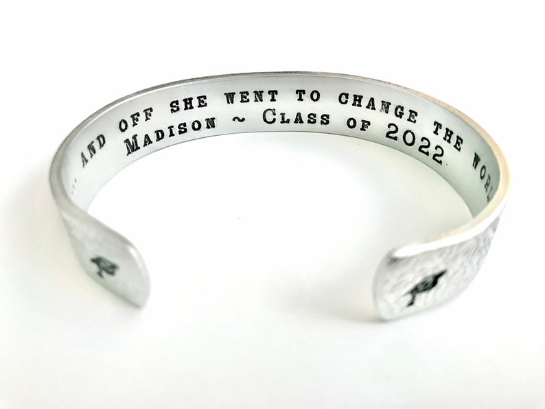 Graduation Gift, Promotion Gift, Best Grad Gift, Graduation Present, Class of 2024, Personalized Cuff, High School Graduation Gift, College image 1