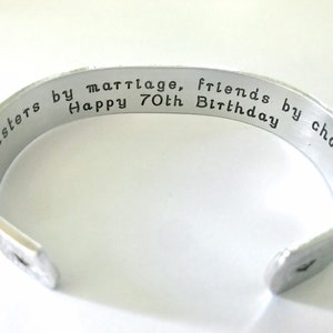 Sister-in-law Birthday Gift | Sister-in-Law Gift | Sister-in-Law Bracelet | Sister-in-law custom birthday bracelet | Personalized Bracelet