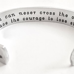 Courage bracelet, daily mantra bracelet. Positive affirmation cuff. Perfect Gift for Daughter,Aunt ,Sister, Best Friends, Mom