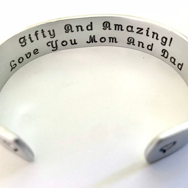 Bracelet 50th Birthday Gift Daughter for Him Etsy