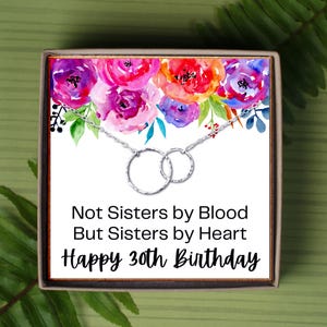 Presente de aniversário para ela, cartão de aniversário para irmã, cartão de aniversário para esposa, colar de aniversário, colar de aniversário para irmã, colar para namorada