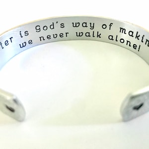 Sister Birthday Gift | A sister is God’s way of making sure we never walk alone | Sister Bracelet | Sister Gift From Sister