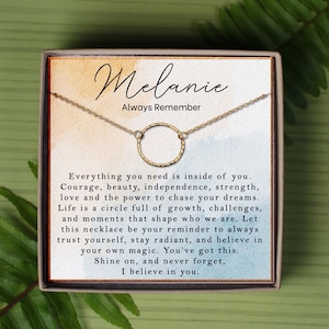 Nichte Geschenk von Tante | Nichte Geburtstagsgeschenk | Nichte Abschlussgeschenk | Ermutigungsgeschenk | Nichte Halskette | Nichte Schmuck Geschenk | Nichte