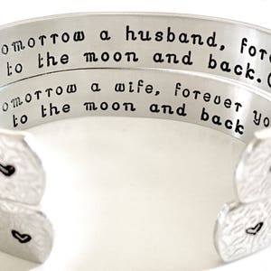 Mother of the Groom Gift, Mother of the Bride Gift, Personalized Aluminum Bracelets Custom Hand Stamped by TheSilverSwing