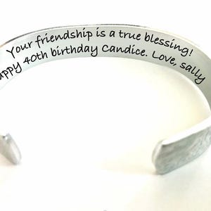 40th Birthday Gift For Women |  Best friend 40th Birthday | Sister Bracelet | Personalized Gifts For Birthdays | Friend 40th Birthday