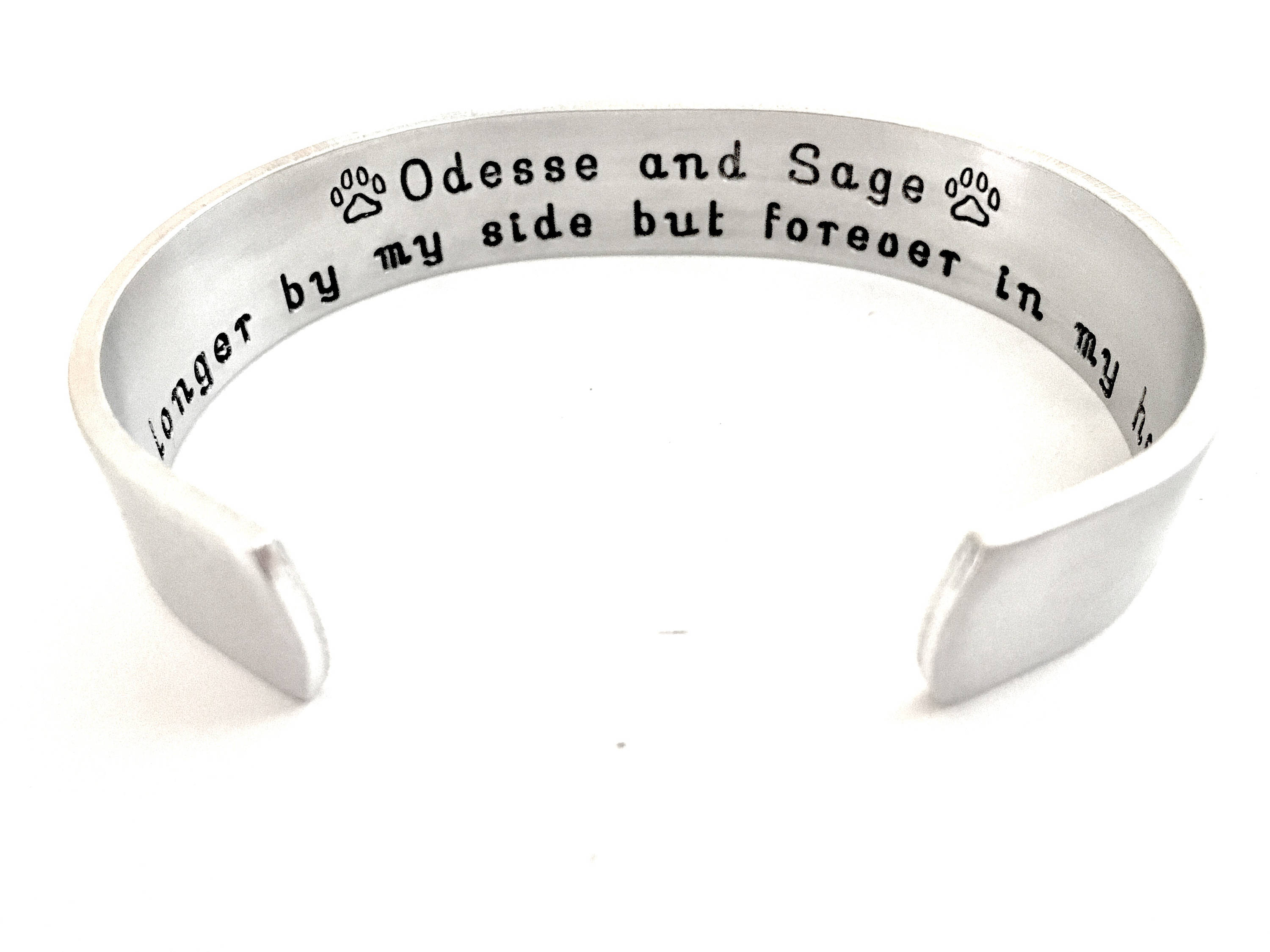 Pet Memorial Jewelry| Memorial Bracelet| Dog Bracelet| Personalized Cuff Bracelet| Pet Keepsake Gift