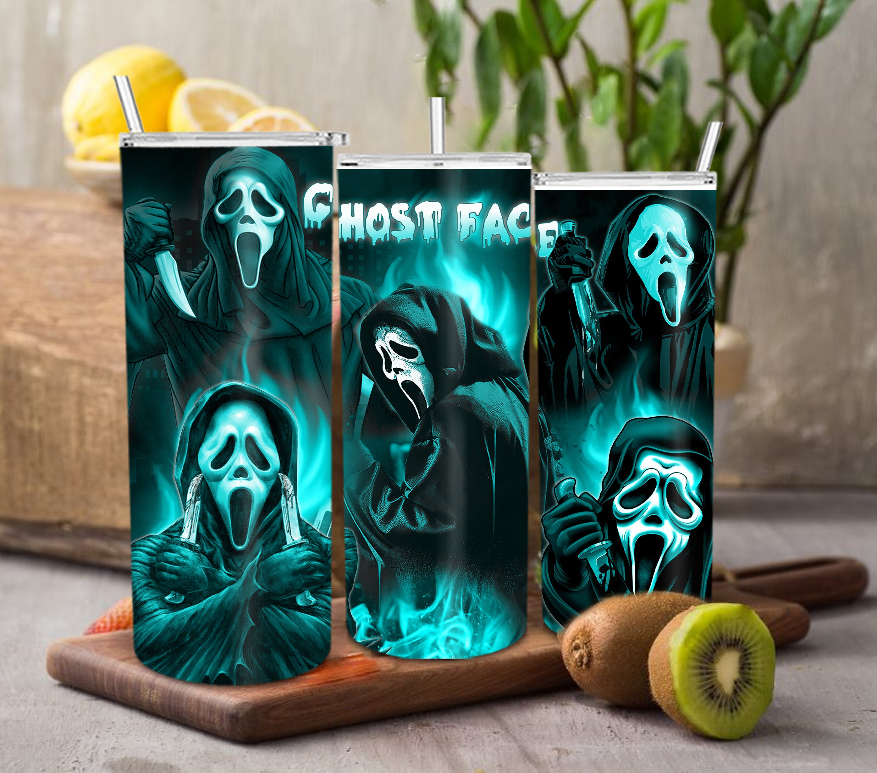 Spooky Ghost Glass Tumbler – Fox&12th