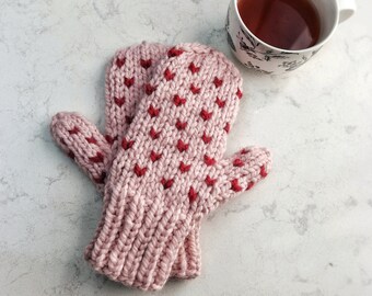 alpaca fur mittens