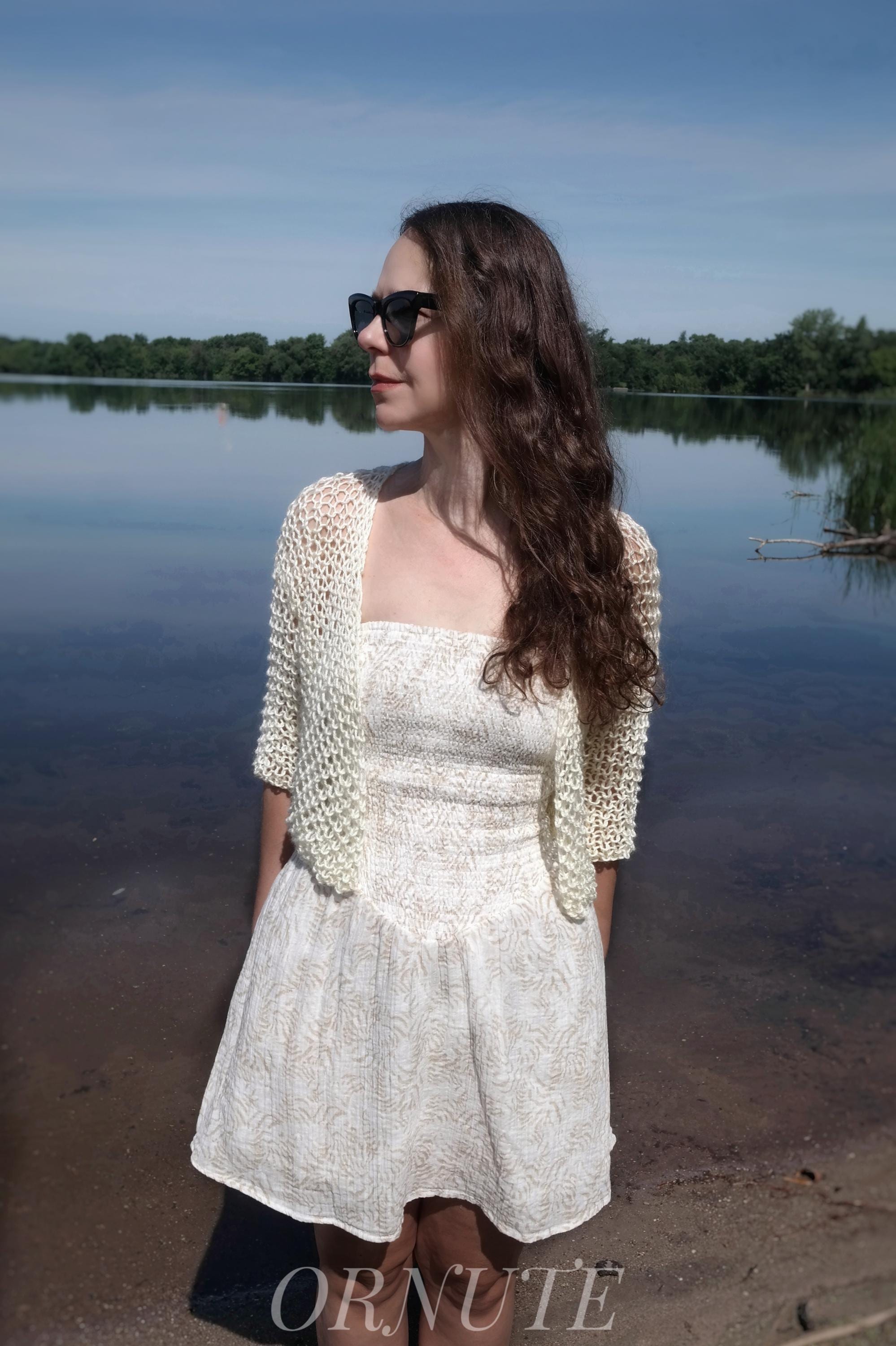 Cropped Cardigan Bolero for Dress Women Loose Knit Sweater Handmade Clothing Sheer Hand Knitted Shrug/ Casey Cardigan