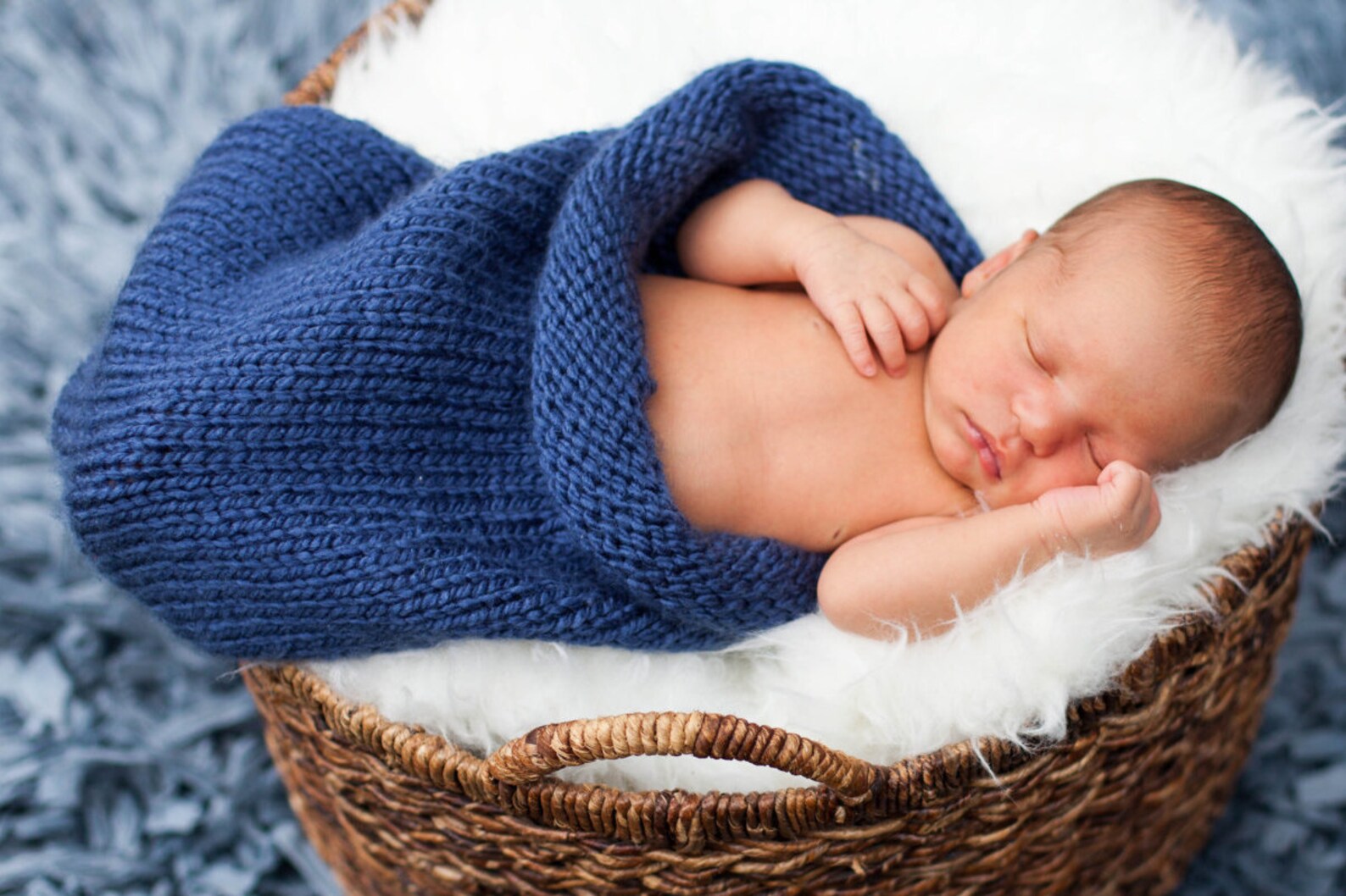 Rolled Brim Baby Cocoon Etsy