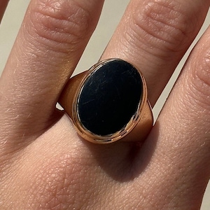 TOM WOOD Oval Polished SIGNET Ring Sz 56 7.5 - Etsy