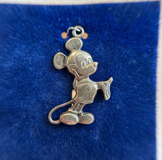 Vintage Sterling Silver Mickey Mouse Charm/Pendan… - image 2
