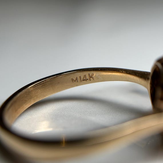 Ruby and Diamond 14KT Gold Statement Ring, Square… - image 7