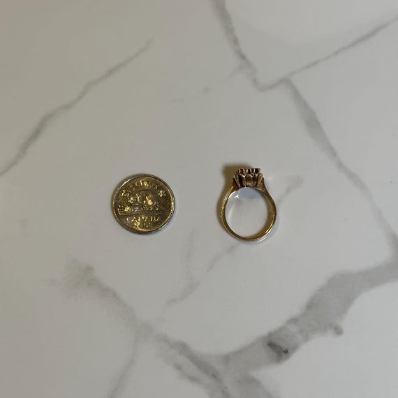 Ruby and Diamond 14KT Gold Statement Ring, Square… - image 14