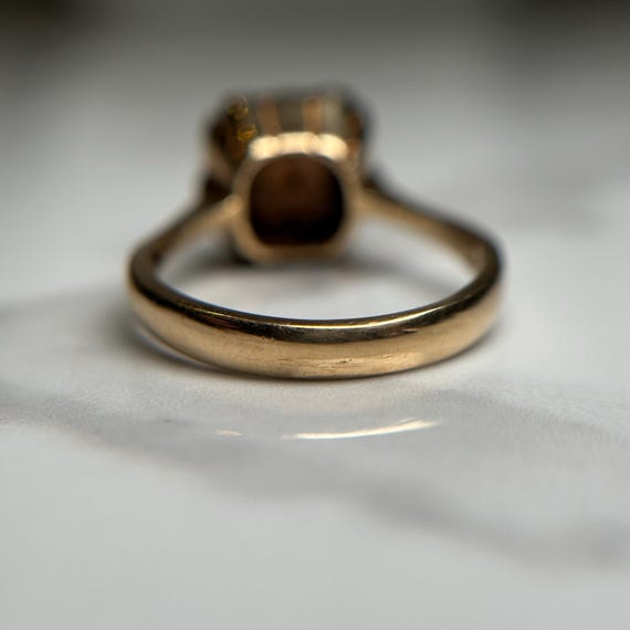 Ruby and Diamond 14KT Gold Statement Ring, Square… - image 5