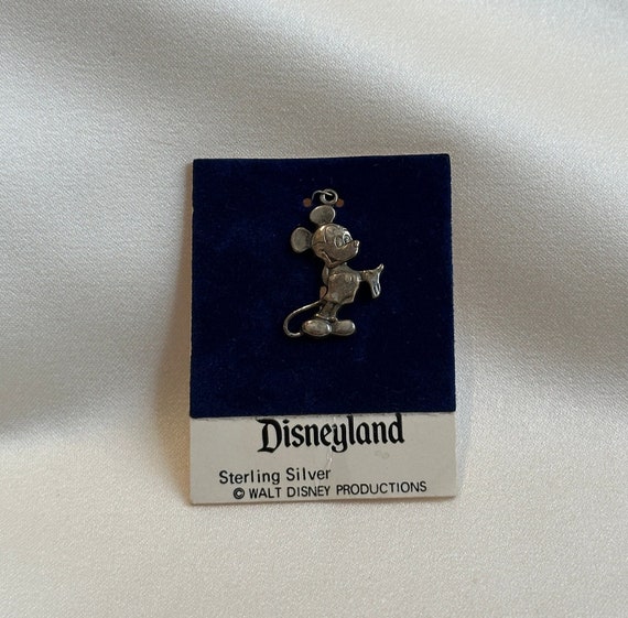 Vintage Sterling Silver Mickey Mouse Charm/Pendan… - image 1