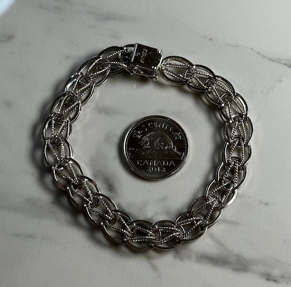 k*.様 vintage S925 bracelet Pure S925 Sterling Silver Bracelet Men Women 4mm Vintage