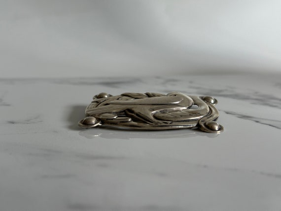 Vintage 1940's Coro Norseland Sterling Dove Brooc… - image 3