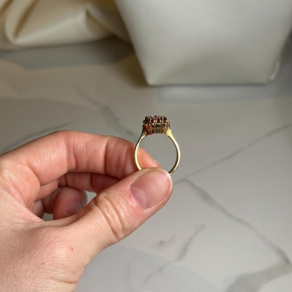 Ruby and Diamond 14KT Gold Statement Ring, Square… - image 13