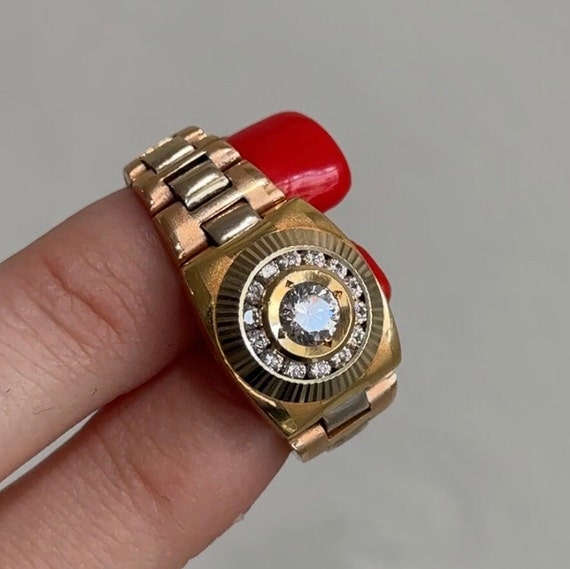 Vintage ROLEX デザイン Gold Band ring K18 043024_R00213MainImage_1024x10