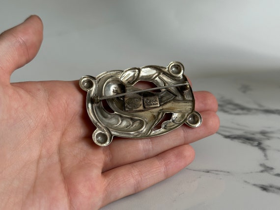 Vintage 1940's Coro Norseland Sterling Dove Brooc… - image 2