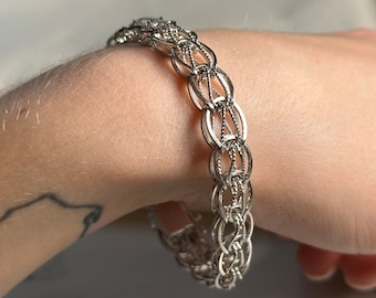 アクセサリー Vintage Chain Bracelet Silver 925 925 Sterling Silver Vintage Cable Link Bracelet 7 1/4