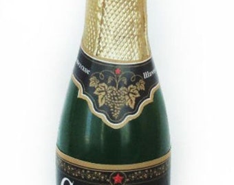 Silicone soap mold Bottle of champagne