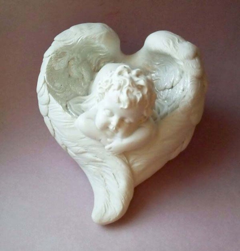 Silicone soap mold Angel in the wings Etsy