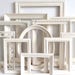 Antique White PICTURE FRAMES Set - Nursery Frames - Wedding - Vintage Collection - Shabby Chic Farmhouse - Distressed - Gallery Wall 