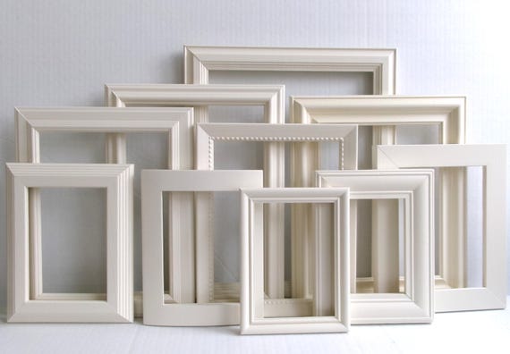 Classic Gallery Wall Picture Frame Set: Choose your Color - Upcycled Vintage