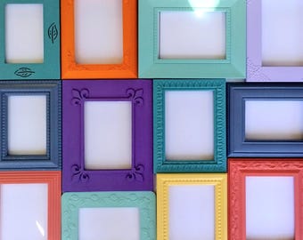 Custom Color Gallery Wall: Maximalist Picture Frame Set