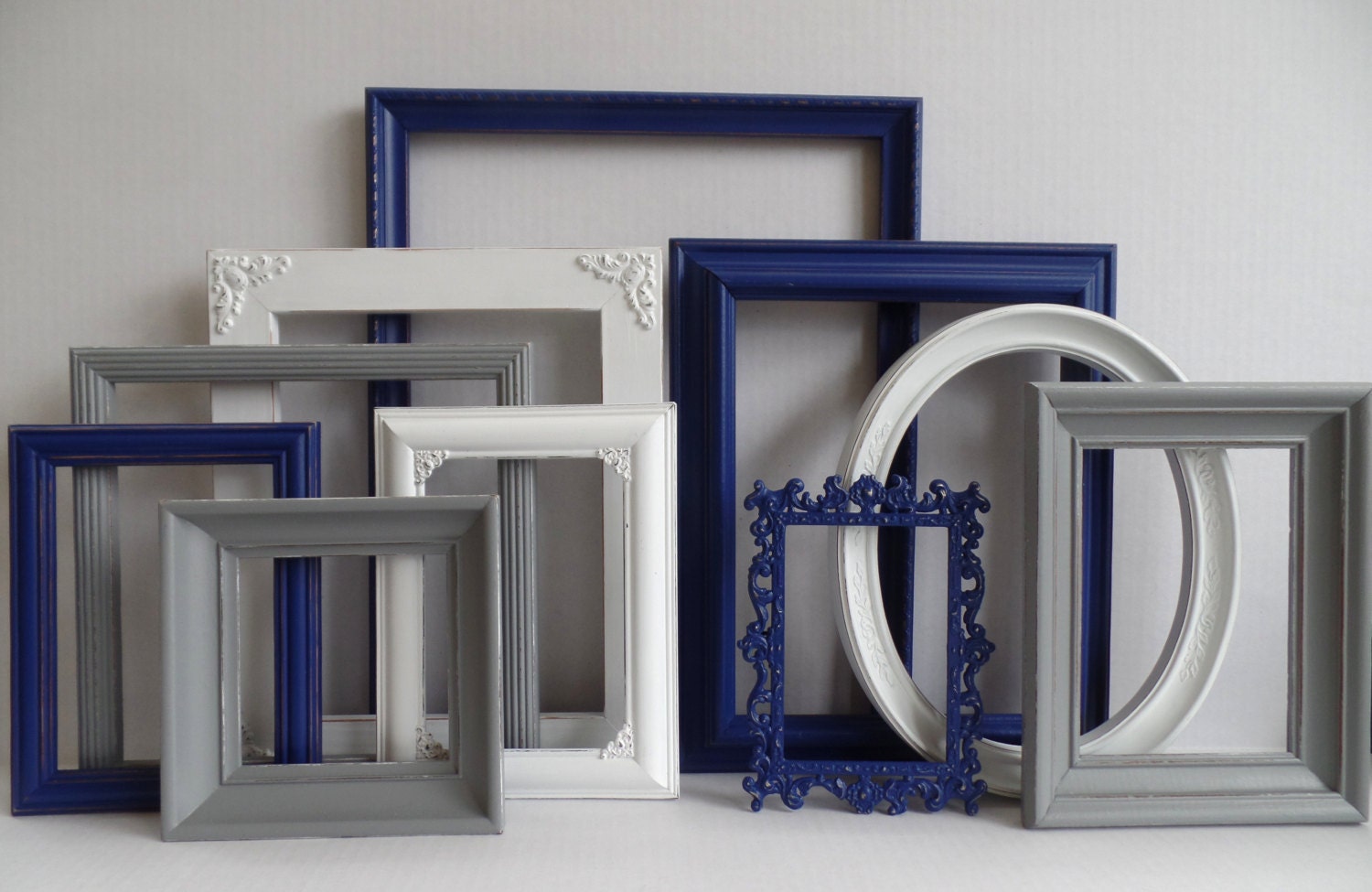 Navy blue picture on sale frames