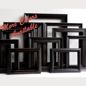 Custom Color Gallery Wall Decor: Upcycled Vintage Picture Frame Set