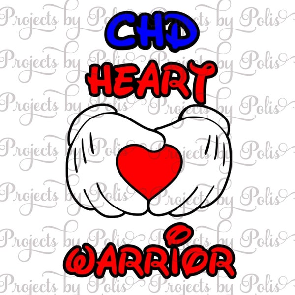 CHD Heart Warrior SVG | Heart Hands | SVG