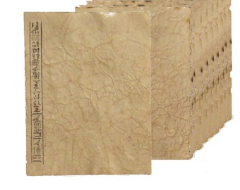 Egyptian Paper - Antiqued Paper with Heiroglyphs - 10 Sheets