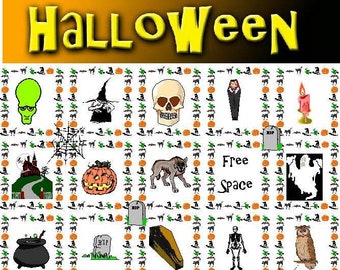 Halloween Themed Bingo Set