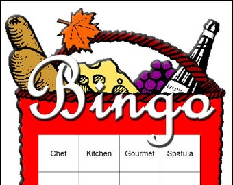 Cooking Themed Bingo Set