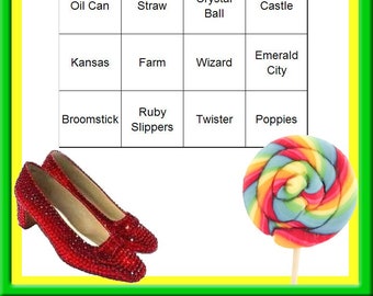 Wizard of Oz Themed Bingo Set