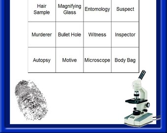 CSI: Crime Scene Investigation Themed Bingo Set