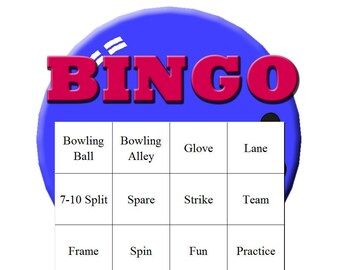 Bowling Themed Bingo Set