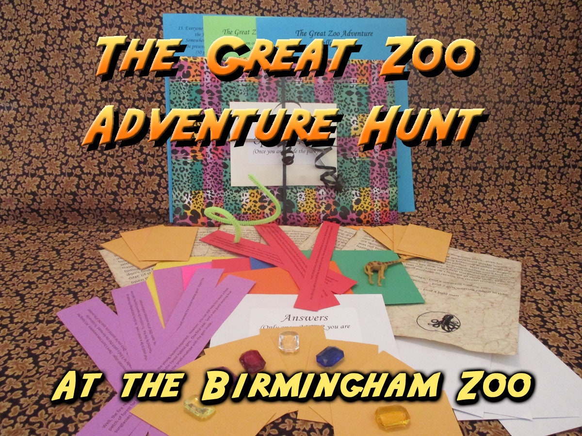 Scavenger Hunt Birmingham Zoo Adventure Hunt the Great Zoo - Etsy