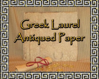 Greek and Roman Laurel - Antiqued Paper - 10 Sheets