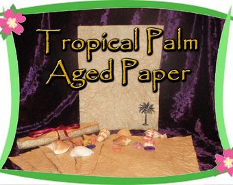 Egyptian Palm - Antiqued Paper - 10 Sheets