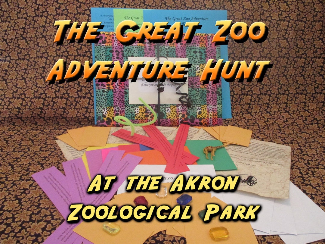 Scavenger Hunt Akron Zoological Park Adventure Hunt the Etsy