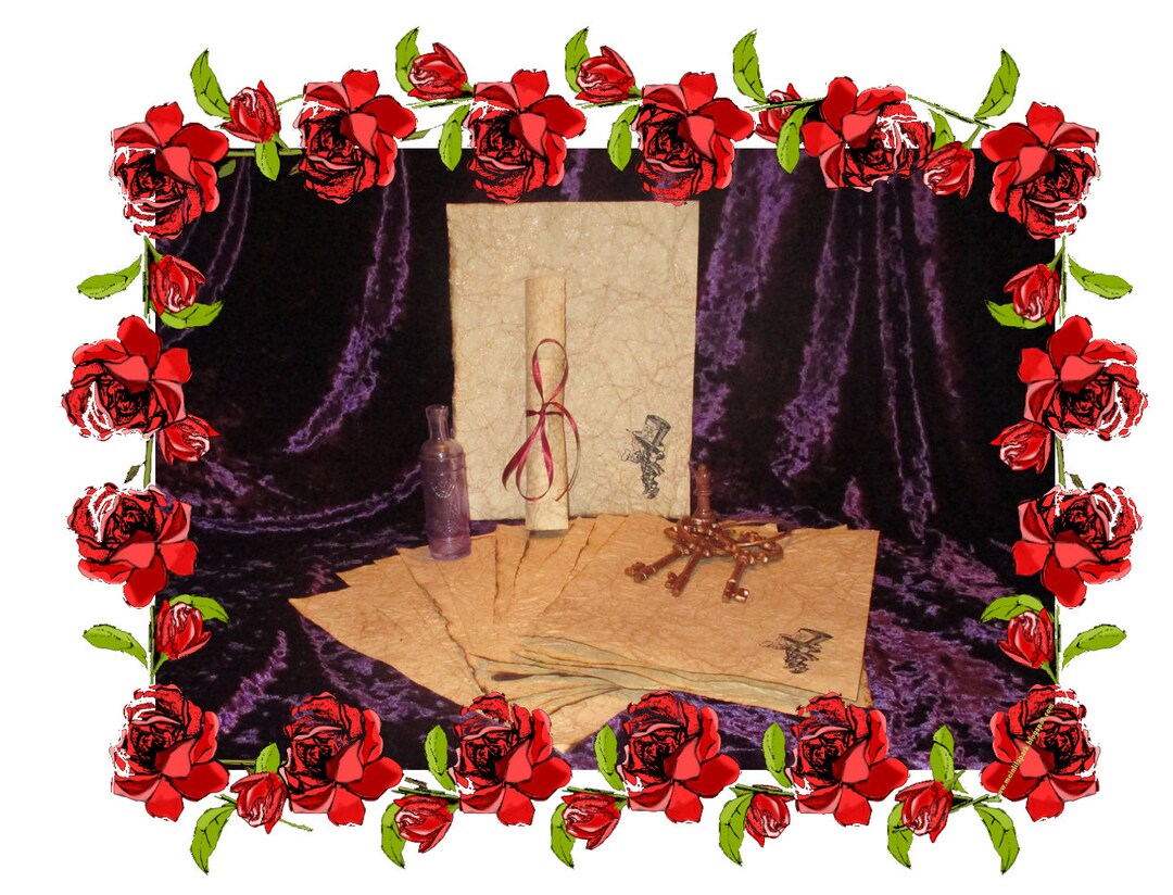 Mad Hatter Paper - Anqitued Fairytale Paper - 10 Sheets - Etsy