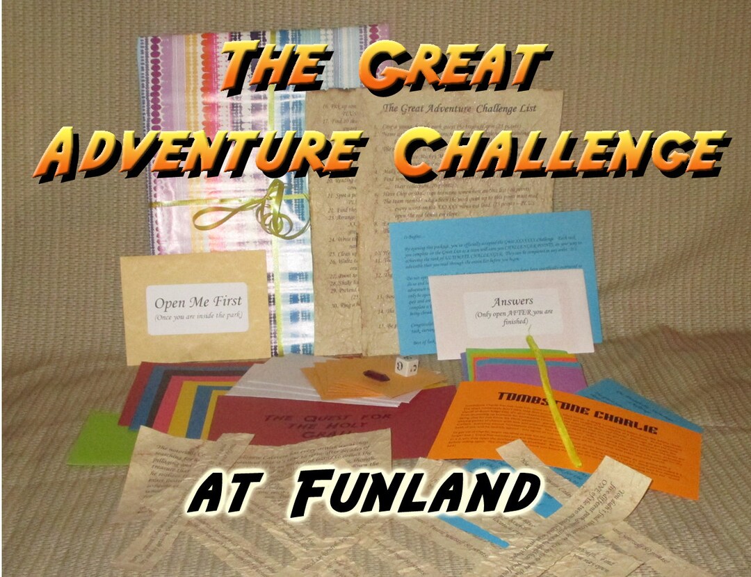 Scavenger Hunt Adventure Funland Rehoboth Beach the Great Etsy