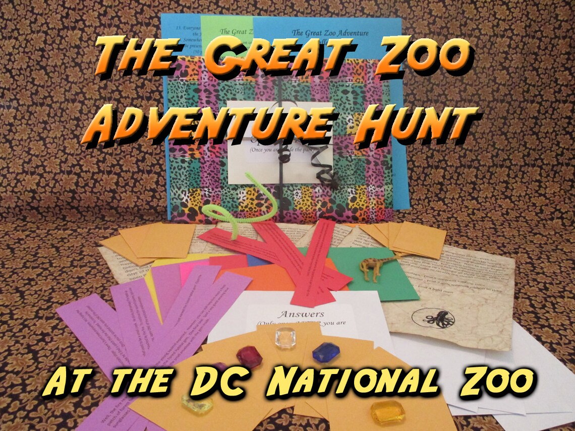 Scavenger Hunt DC National Zoo Adventure Hunt the Great Etsy