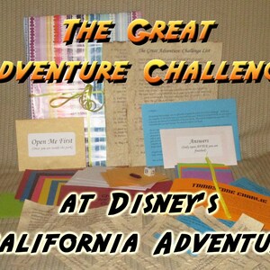 Scavenger Hunt Adventure - Disney's California Adventure - The Great Adventure Challenge