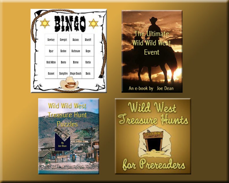 4 Western Party Downloads  Western Bingo Treasure Hunt image 1
