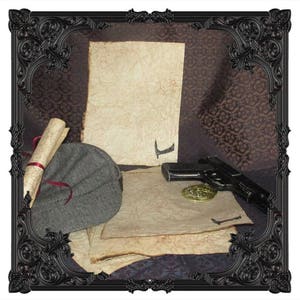 Mystery Paper - Murder Mystery Antiqued Paper - 10 Sheets